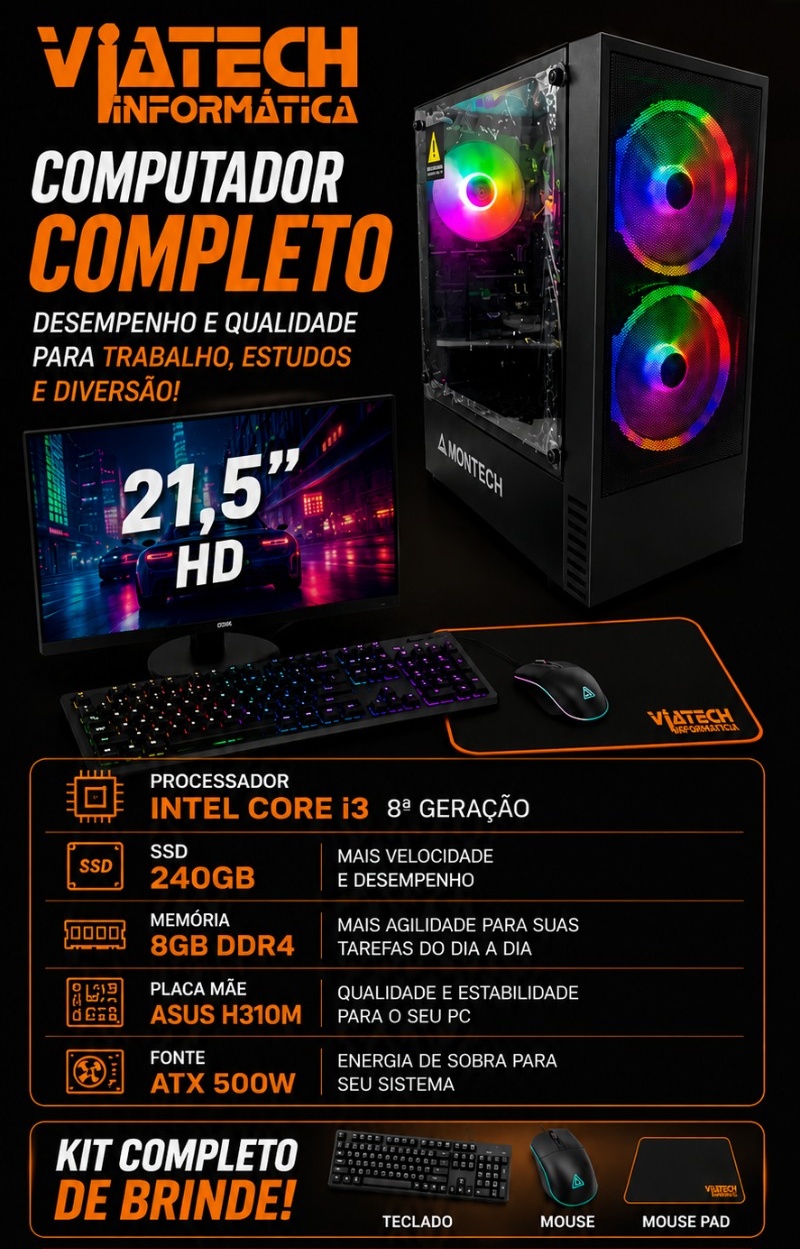 PC Gamer ou Computador do Dia a Dia: Aqui Tem os Dois, Com Garantia